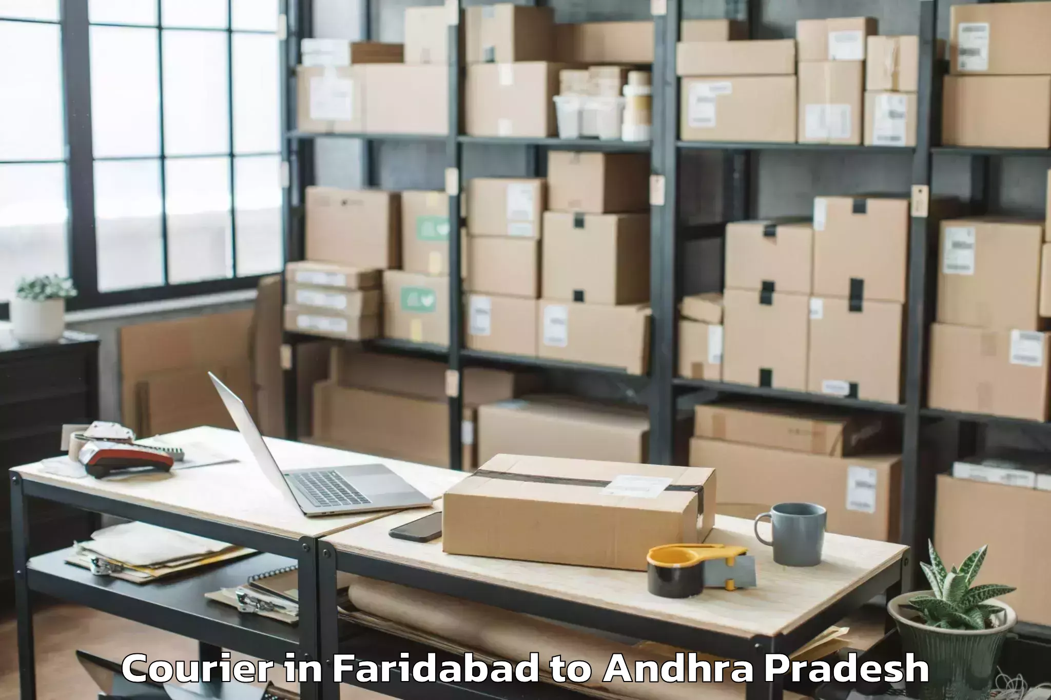 Expert Faridabad to Nadendla Courier